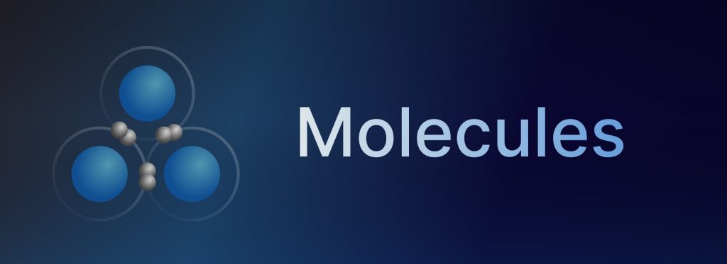 molekyler i utformingen av atomsystemet