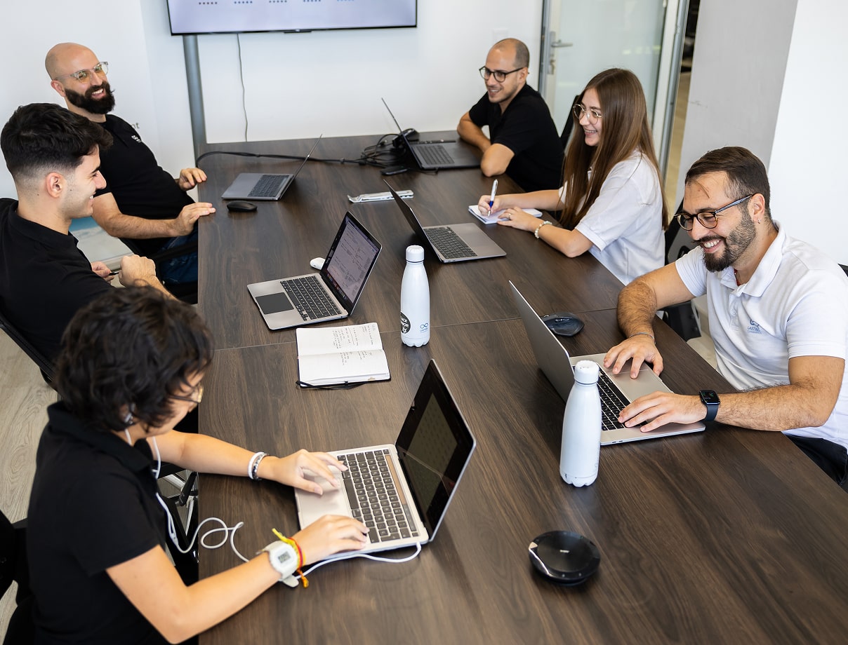 Lasting Dynamics software development team collaborating on sustainable technology and product design