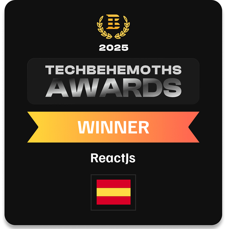 Best React Software Development Company – TechBehemoths Award 2025 2 TechBehemoths Award 2025 winner for ReactJS Development