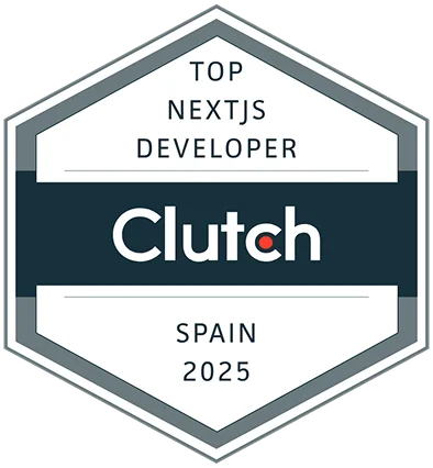 Clutch Top NextJS Developers in Spain 2025 badge