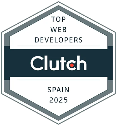 Clutch Top Web Developers in Spain 2025 badge