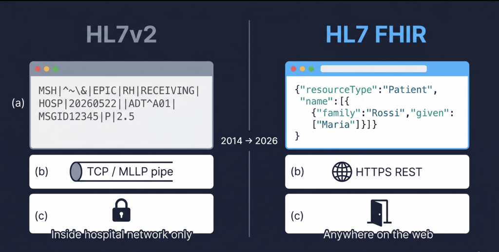 FHIR Integration for Healthcare Software: Essential HL7 FHIR Guide 1 FHIR vs HL7v2 comparison for healthcare data integration